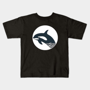 Minimal Orca, Love Orcas Kids T-Shirt