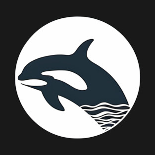 Minimal Orca, Love Orcas T-Shirt