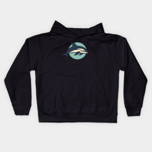 Minimal Orca, Love Orcas Kids Hoodie