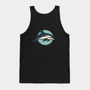 Minimal Orca, Love Orcas Tank Top