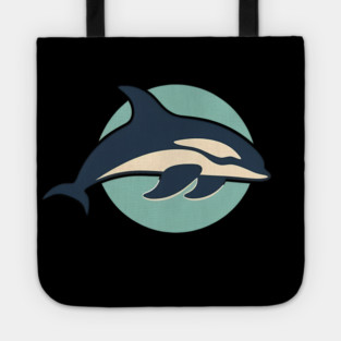 Minimal Orca, Love Orcas Tote