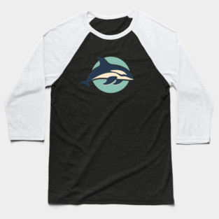 Minimal Orca, Love Orcas Baseball T-Shirt