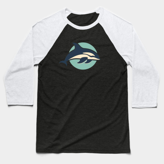 Minimal Orca, Love Orcas Baseball T-Shirt by logiamerch