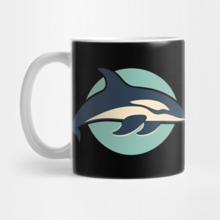 Minimal Orca, Love Orcas Mug
