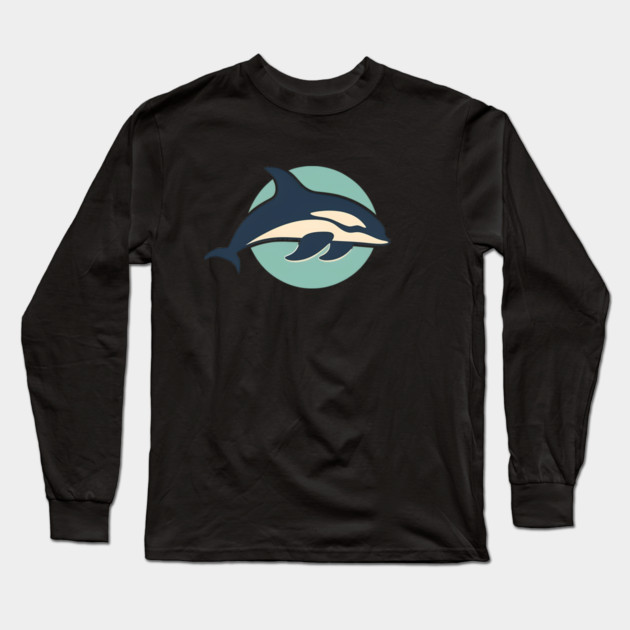 Minimal Orca, Love Orcas Long Sleeve T-Shirt by logiamerch