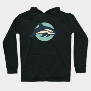 Minimal Orca, Love Orcas Hoodie