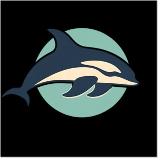 Minimal Orca, Love Orcas Posters and Art