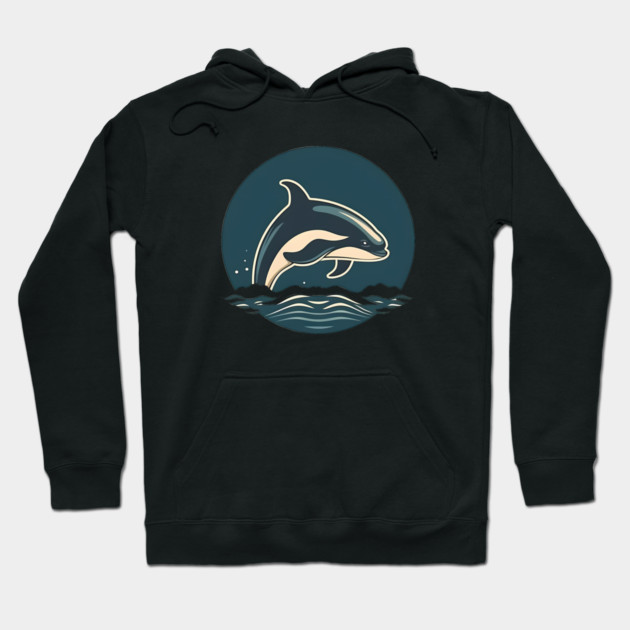 Minimal Orca, Love Orcas Hoodie by logiamerch