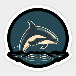 Minimal Orca, Love Orcas Magnet