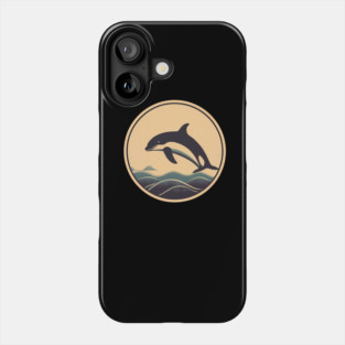 Minimal Orca, Love Orcas Phone Case