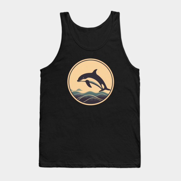 Minimal Orca, Love Orcas Tank Top by logiamerch