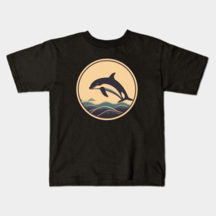 Minimal Orca, Love Orcas Kids T-Shirt