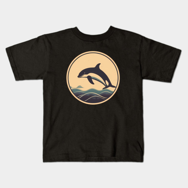 Minimal Orca, Love Orcas Kids T-Shirt by logiamerch
