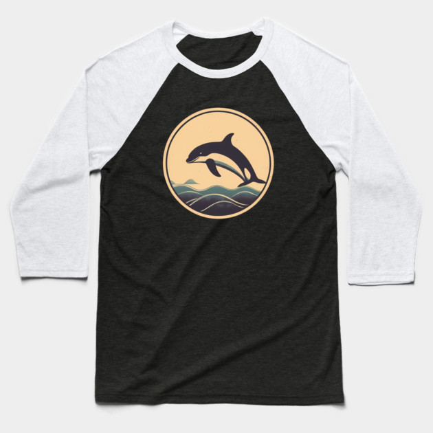 Minimal Orca, Love Orcas Baseball T-Shirt by logiamerch