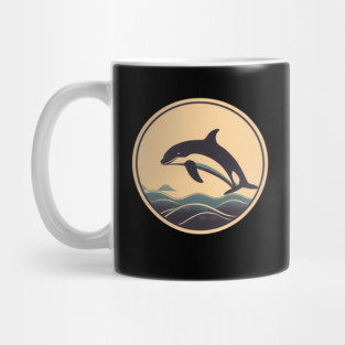 Minimal Orca, Love Orcas Mug