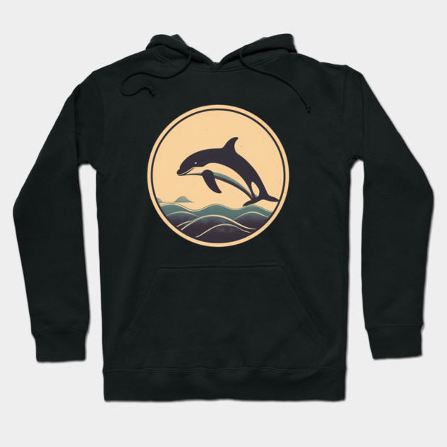 Minimal Orca, Love Orcas Hoodie by logiamerch
