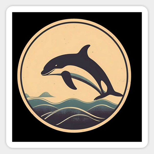 Minimal Orca, Love Orcas Sticker by logiamerch