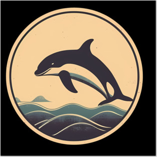 Minimal Orca, Love Orcas Posters and Art