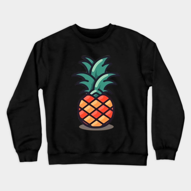 Simple Pineapple, Love Fruits Crewneck Sweatshirt by logiamerch