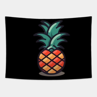Simple Pineapple, Love Fruits Tapestry
