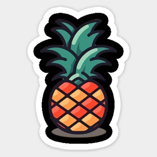 Simple Pineapple, Love Fruits Magnet