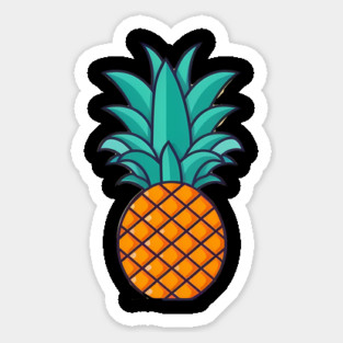 Simple Pineapple, Love Fruits Magnet