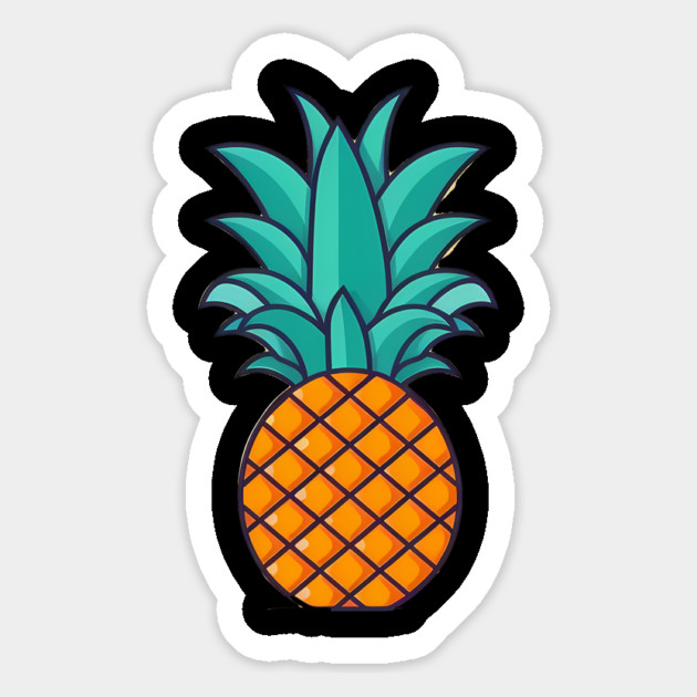 Simple Pineapple, Love Fruits Magnet by logiamerch