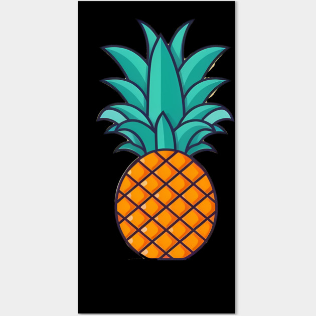 Simple Pineapple, Love Fruits Wall Art by logiamerch