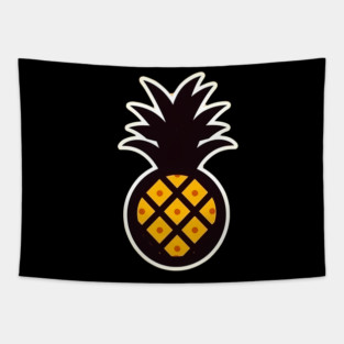 Simple Pineapple, Love Fruits Tapestry