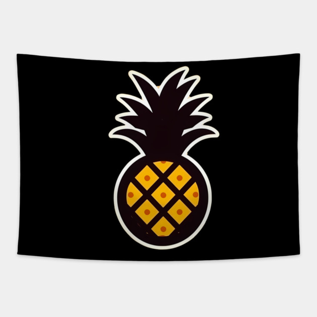 Simple Pineapple, Love Fruits Tapestry by logiamerch