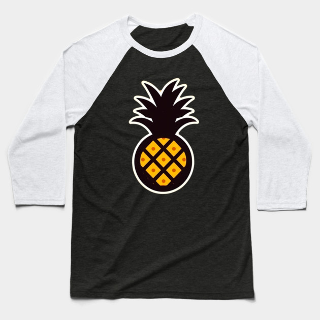Simple Pineapple, Love Fruits Baseball T-Shirt by logiamerch