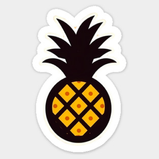 Simple Pineapple, Love Fruits Sticker