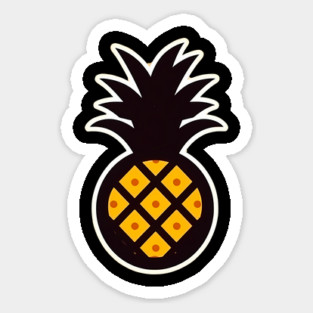 Simple Pineapple, Love Fruits Magnet