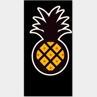 Simple Pineapple, Love Fruits Posters and Art