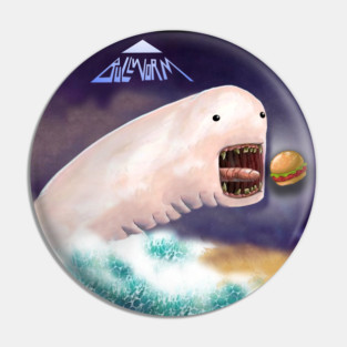 Bull Worm Rock Album Pin