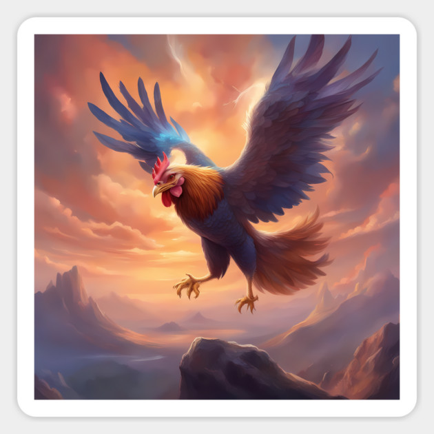 of all things chicken Sticker by animegirlnft