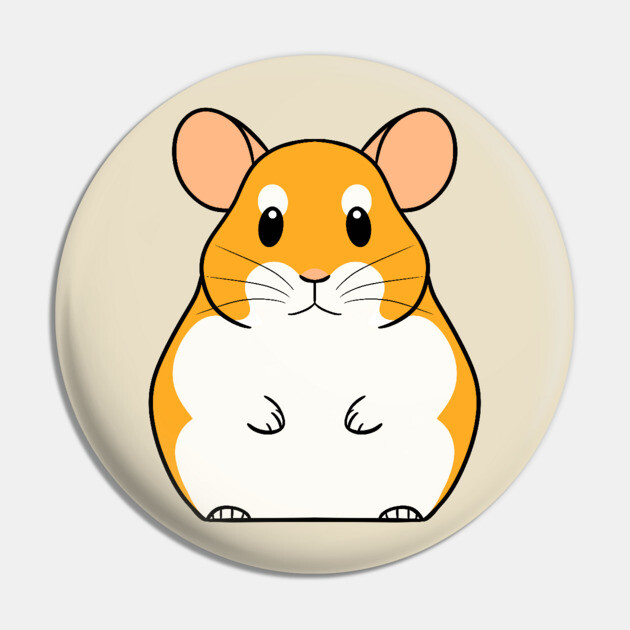 Robo Dwarf Hamster Pin by DeguArts