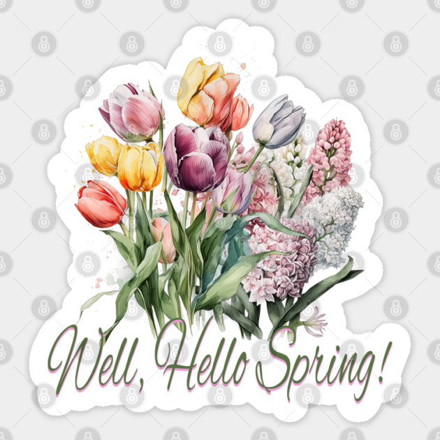 Hello Spring! Sticker by Luxinda