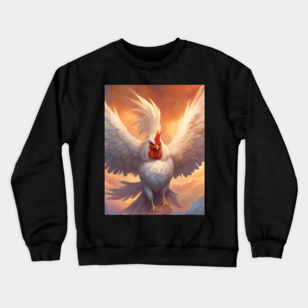 Feathered Delights Crewneck Sweatshirt by animegirlnft