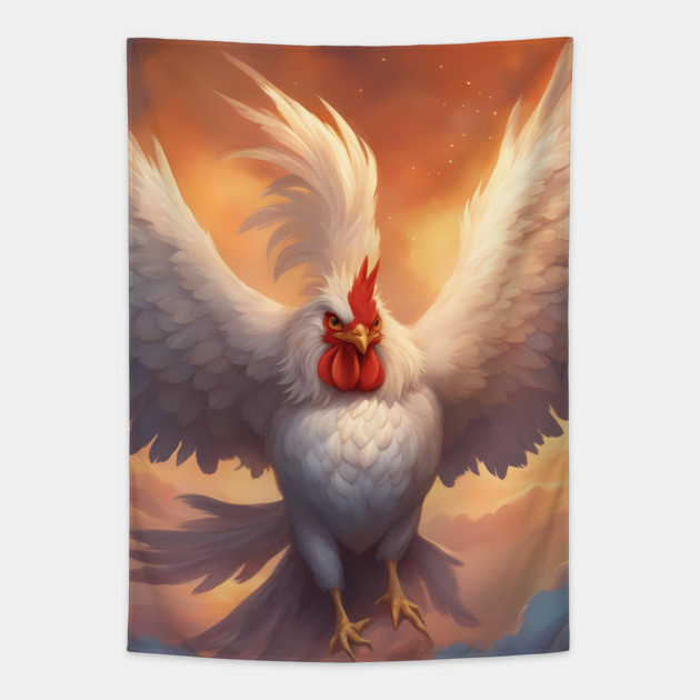 Feathered Delights Tapestry by animegirlnft