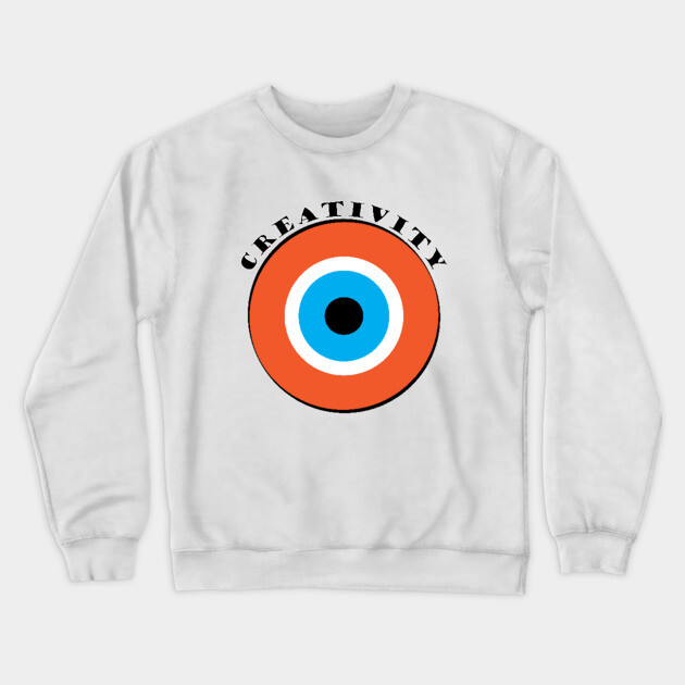 Evil Eye, Creativity Crewneck Sweatshirt by DickinsonDesign