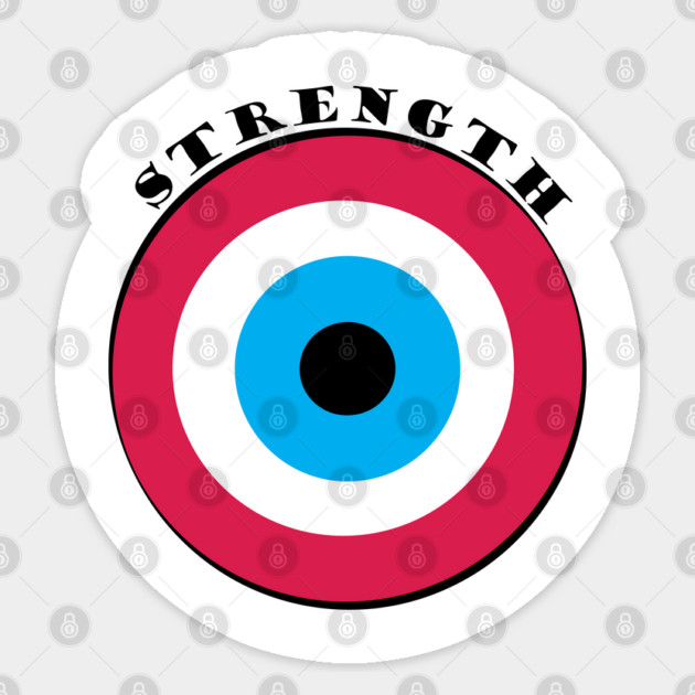 Evil Eye, Strength Sticker by DickinsonDesign