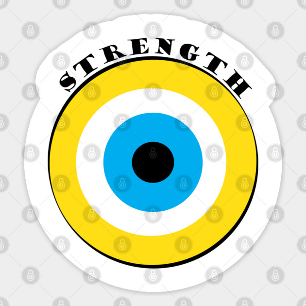 Evil Eye, Strength Sticker by DickinsonDesign