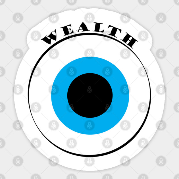 Evil Eye, Wealth Sticker by DickinsonDesign