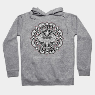 Ornate Hindu Elephant Hoodie
