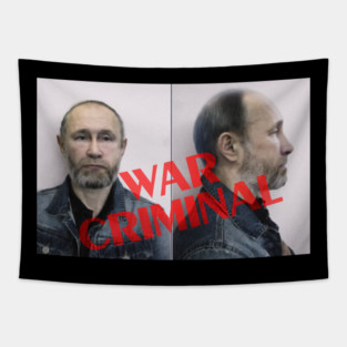 War criminal putin Tapestry