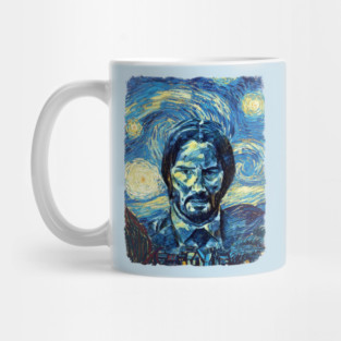 John Wick Van Gogh Style Mug