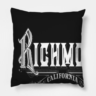Vintage Richmond, CA Pillow