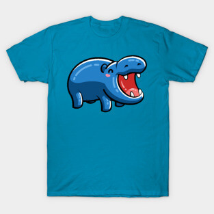 Cute Happy Hippo T-Shirt