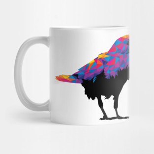 Rainbow Colorful Raven Mug